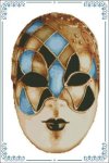 (image for) Carnival Masks - 008 Gold Blue
